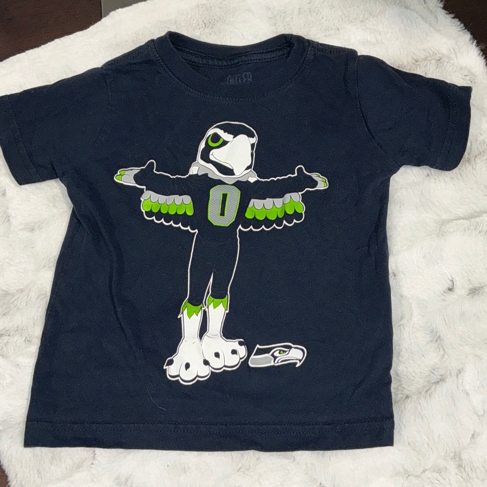 Seattle Seahawks Kids Navy Blue Graphic T-Shirt 18m